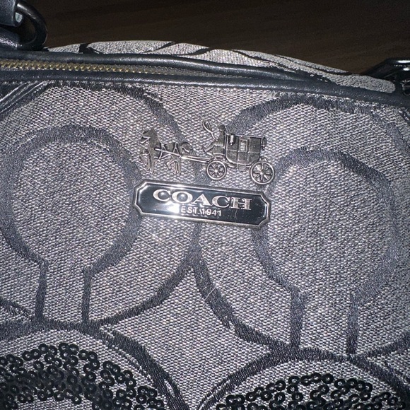 Coach Madison signature Op Art of Sophia Sequin Metallic - Picture 10 of 10